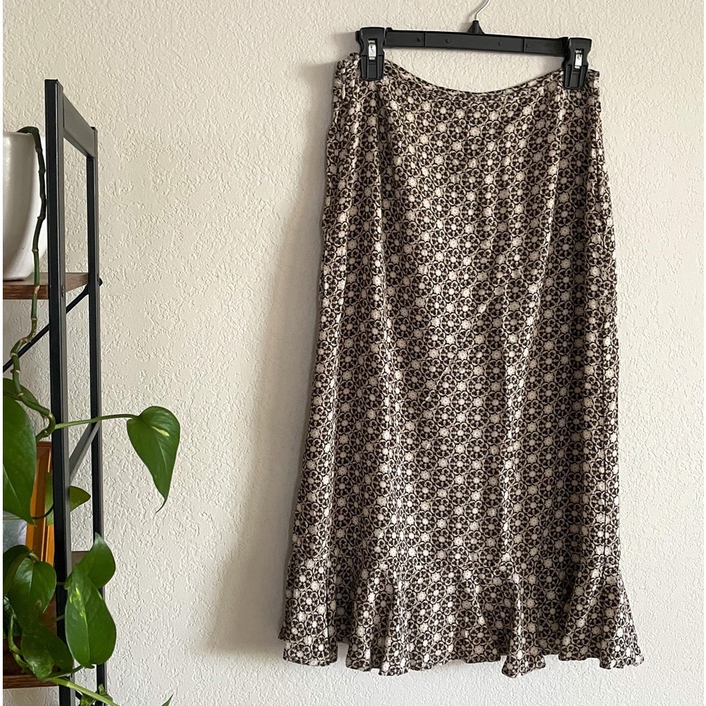 Christopher & Banks Floral Ruffle Skirt